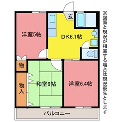 メゾンモンテソレイユの物件間取画像